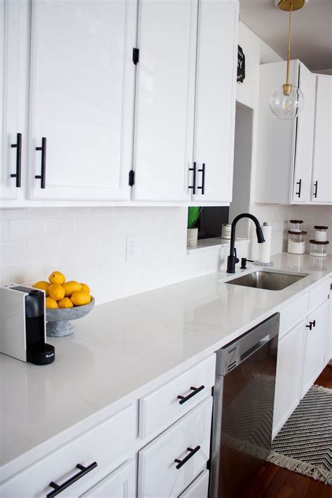 White Shaker Cabinets With Black Hardware Christmas In My Newly