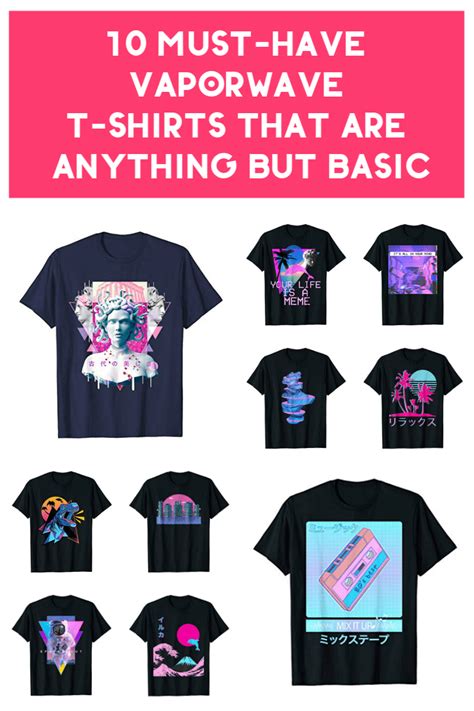 10 Essential Vaporwave T Shirts That Are Anything But Basic Pretty