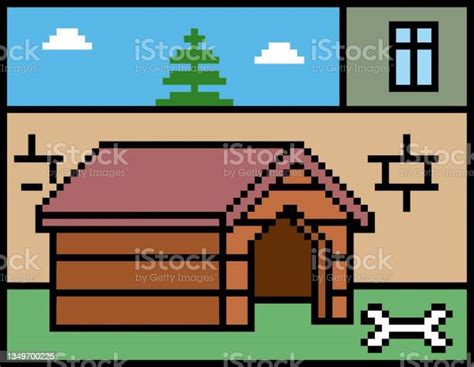 Pixel Dog House Stock Illustration Download Image Now Dog Pixel