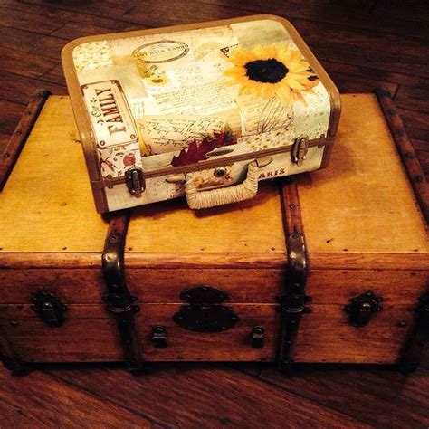 Upcycled Vintage Suitcase Upcycled Home Decor Upcycled Vintage
