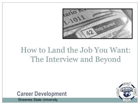 How To Land The Job You Want