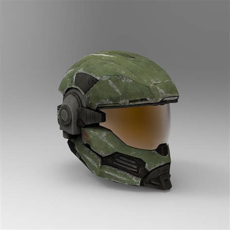 Hazop Halo Reach Spartan Helmet Wearable Template For Paper Etsy