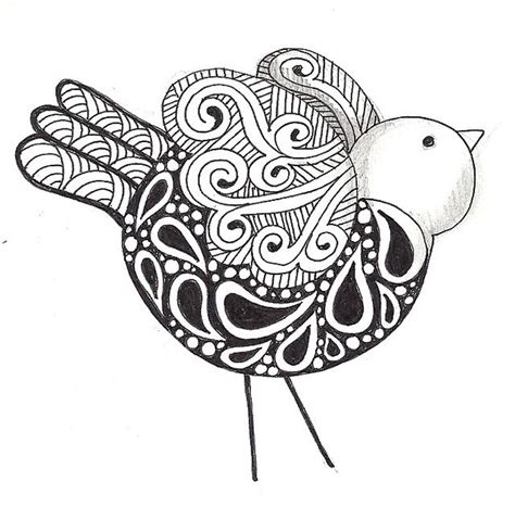 A Birdie Told Me Zentangle Patterns Zentangle Art Zentangle Drawings