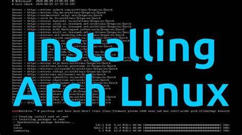 Installing Arch Linux Youtube