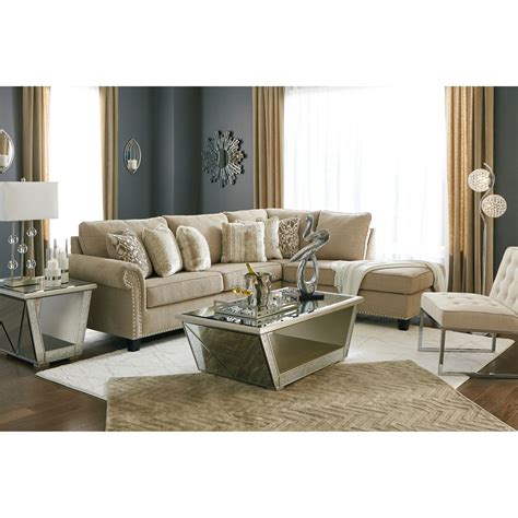 Signature Design By Ashley Dovemont 2 Piece Sectional With Right Chaise