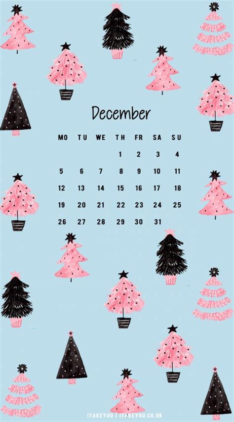 30 Free December Wallpapers Pink Christmas Tree December Wallpaper I