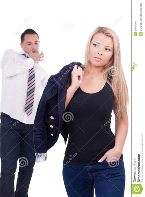 Man Giving A Wolf Whistle Stock Photo Image Of Shapely