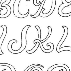 Small straight letter template to record in leather. Free Leather Design Patterns - Don Gonzales Saddlery ...
