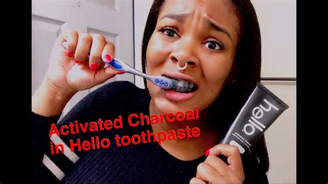 hello activated charcoal toothpaste review youtube