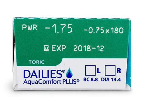 Dailies Aquacomfort Plus Toric Lenses