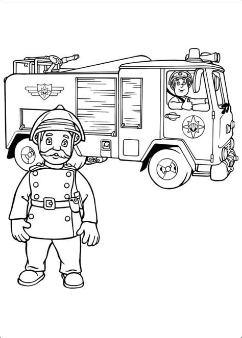 Coloring Pages Firemen