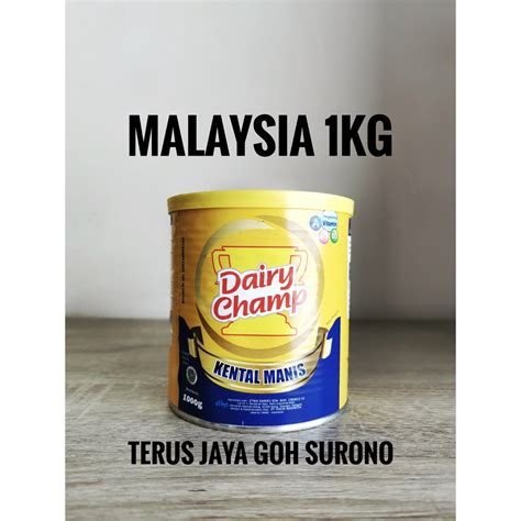 Jual 1kg Dairy Champ Kental Manis Malaysia Susu Kental Manis Asal