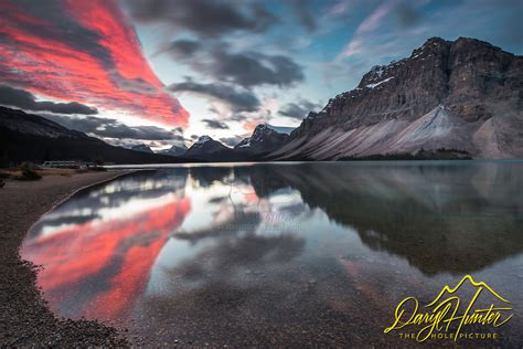 Sunrise Bow Lake Banff National Park The Hole Picture Daryl L Hunter