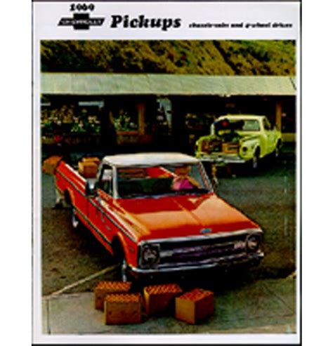 1969 Chevy Truck Sales Brochure Ebay