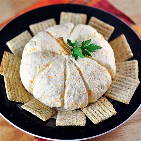 Thanksgiving Nibble Pumpkin Shaped Cheese Ball Cheese Ball Recipes