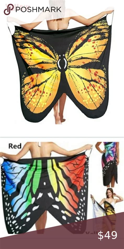 Nwt Yellow Monarch Butterfly Beach Dress Beach Dress Summer Boutique