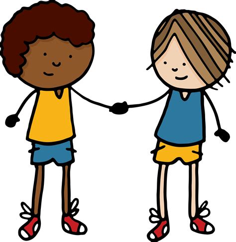 Handshake Cartoon Clip Art Friends Png Download 26312696 Free