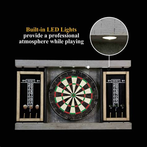 Maybe you would like to learn more about one of these? Dartboard Cabinet Set with LED Light Prescott Collection ...
