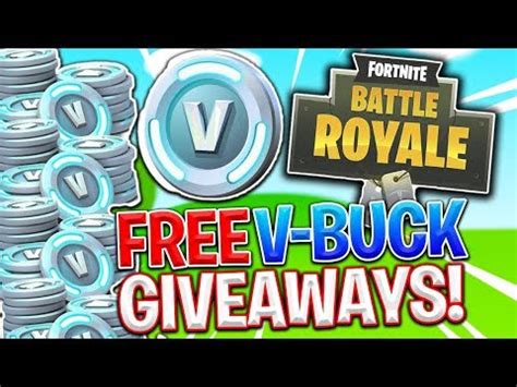 Enjoy a vbuck unique and secure experience without problems or banning your account. FREE V-BUCK GIVEAWAY! FORTNITE BATTLE ROYALE - YouTube