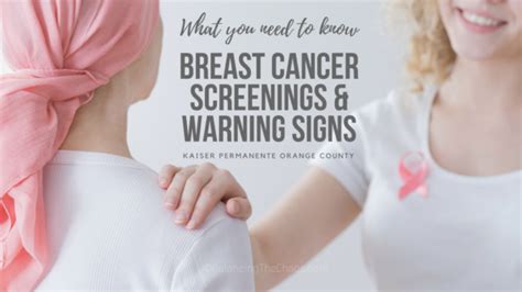 what you need to know about breast cancer screenings and warning signs balancing the chaos