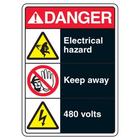 Multi Message Signs Danger Electrical Hazard Seton Canada