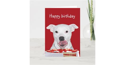 Dog Birthday Cards Free Printable Pitbull
