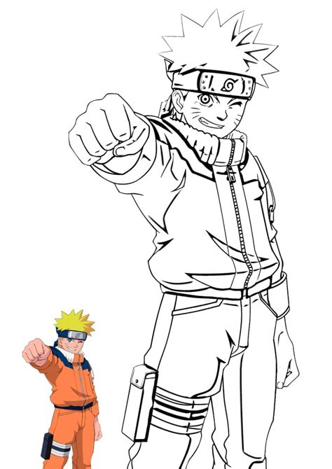 Desenho Do Naruto Para Colorir Imprimir E Pintar