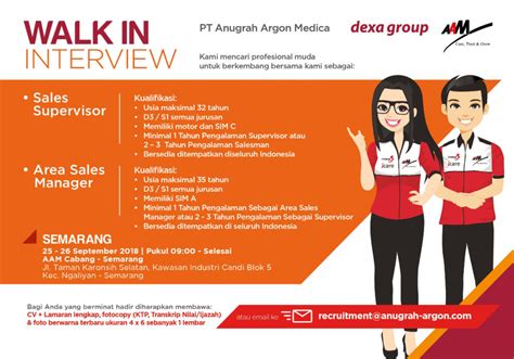 Posisi ini adalah posisi setingkat di atas sales representative. Lowongan Kerja Sales Supervisor PT Anugrah Argon Medica ...