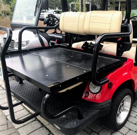 Let Your Golf Cart Rear Seat Work For You With A Flip Down Rear Seat