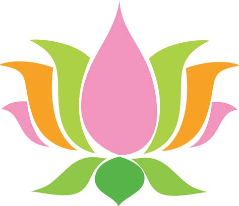 Lotus clipart symmetrical flower, Lotus symmetrical flower ...