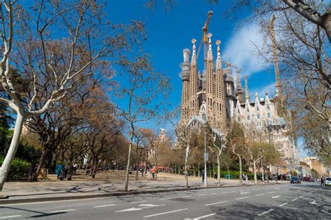 La Sagrada Familia Cathedral Barcelona Spain Editorial Stock Image