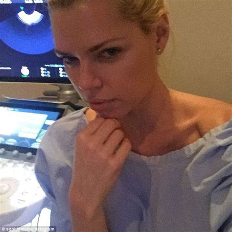 sophie monk poses in a hospital gown in selfie after smear test daily mail online