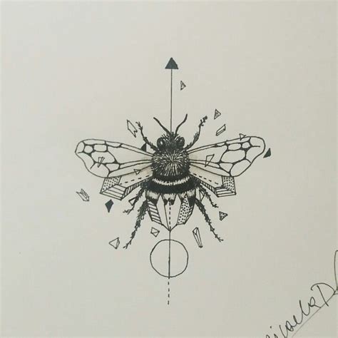 Geometric Bee By Micaela Poutay Inspired By Kerby Rosanes With