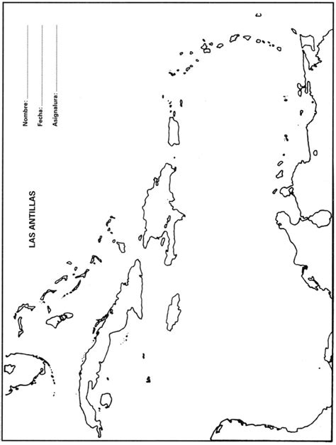Mapa De Las Antillas