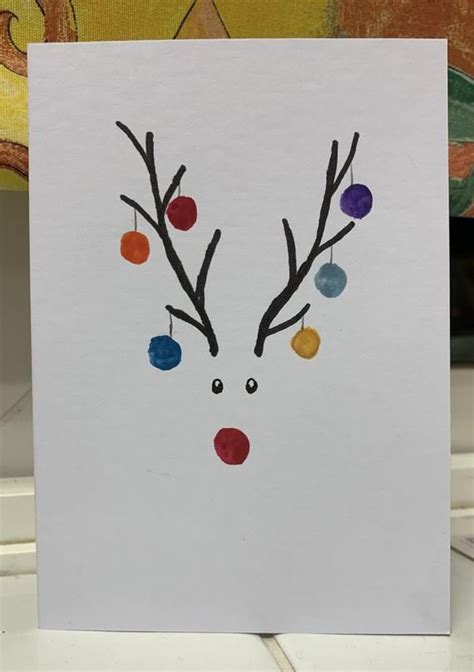Reindeer Watercolour Christmas Card | Christmas cards handmade