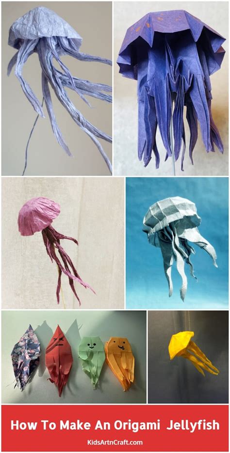 How To Make An Origami Jellyfish With Kids Kids Art And Craft