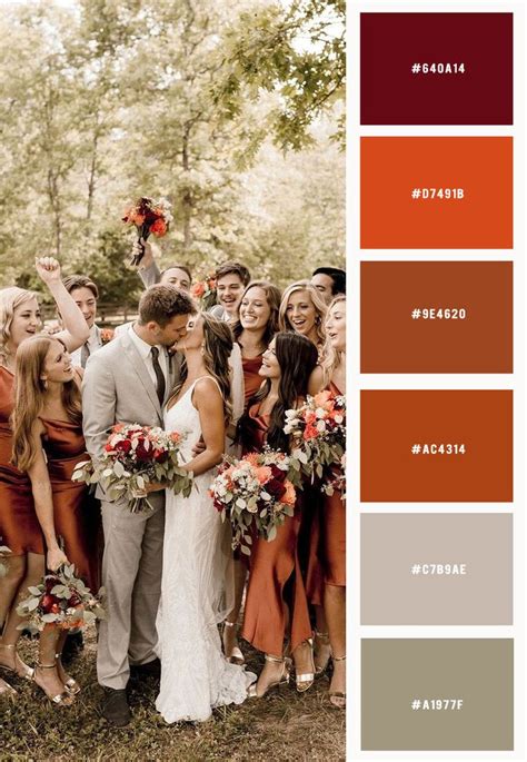 Terracotta Color Combination For Fall Weddings In 2023 Sunset Wedding