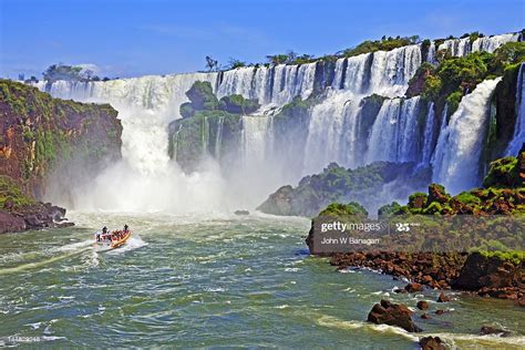 Iguacu Falls Iguazu Falls National Park Stock Photo