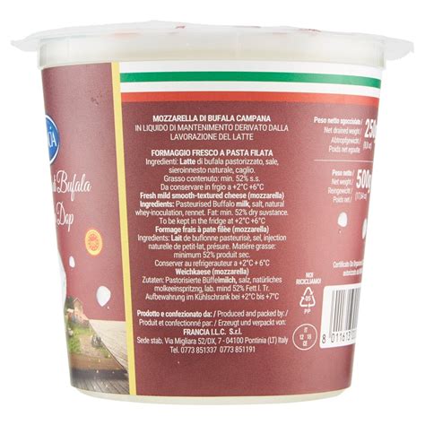 Popis produktu podobné produkty produkty značky. Francia Mozzarella di Bufala Campana Dop 250 g | Everli