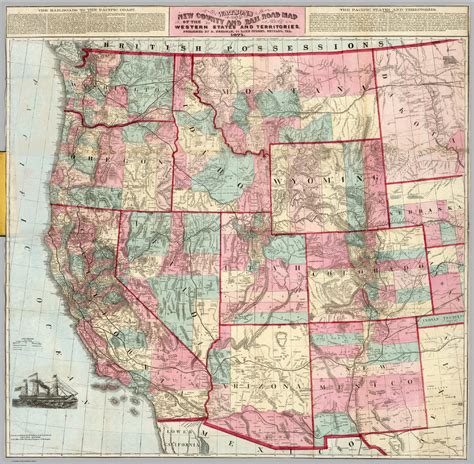 Western States And Territories David Rumsey Historical Map Collection