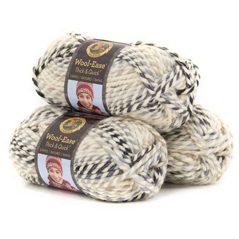 Lion Brand Yarn Wool Ease Thick And Quick Moonlight Classic Super Bulky
