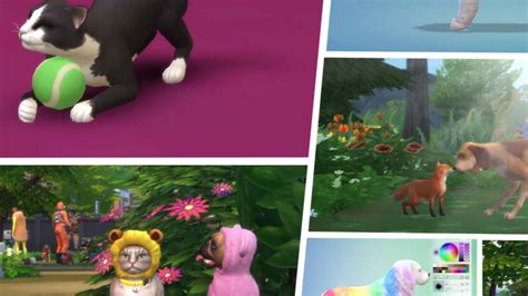 The Sims 4 Cats And Dogs Comes With Color Wheel And Texture Customization