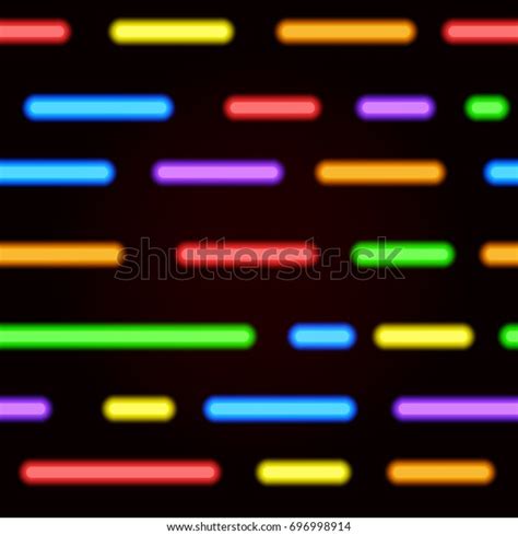 Neon Seamless Pattern Vector Bright Neon Stock Vector Royalty Free