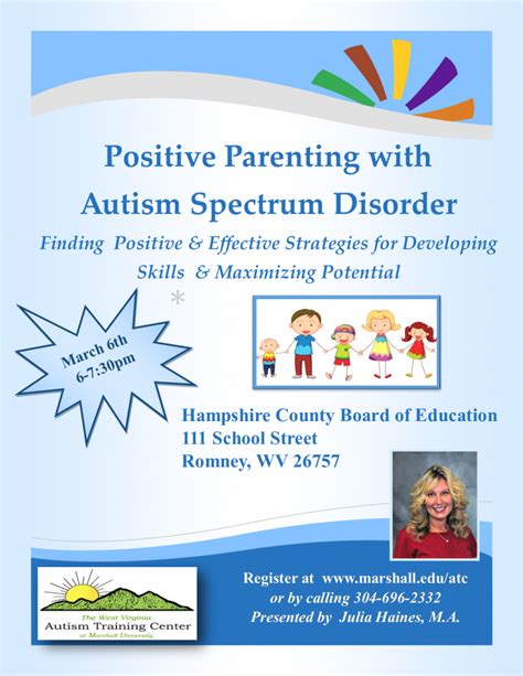 Hampshire County Positive Parenting With Autism Spectrum Disorder Wv