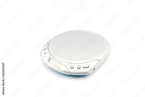 Old Fashioned Cd Player On White Background Stock Photo Adobe Stock