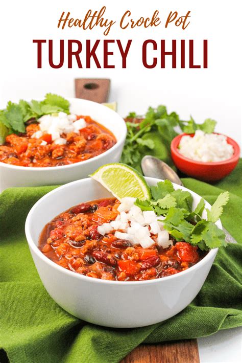 Easy Slow Cooker Turkey Chili Karinokada