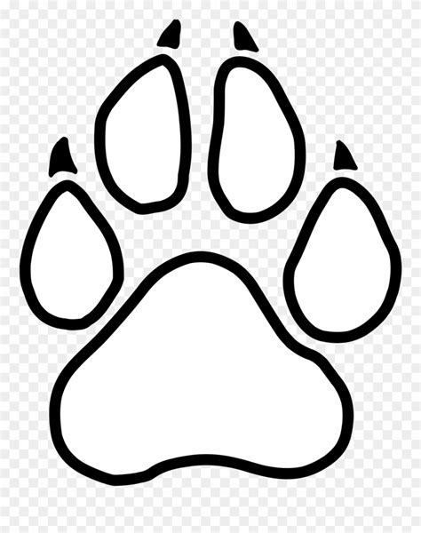Drawn Panther Paw Clipart 2721960 Pinclipart