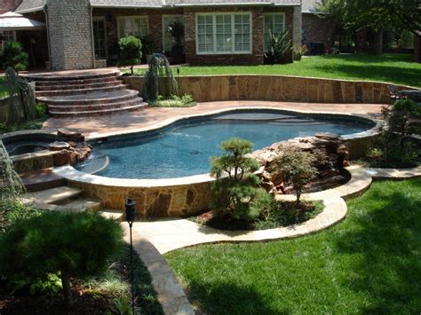 We use local family owned companies for most of our materials, including dolese landscape blocks, northcutt's tree farm, davis pipe supply, silverline pipe manufacturing. Free Form Pool Designs in OKC & Norman OK | Blue Haven ...