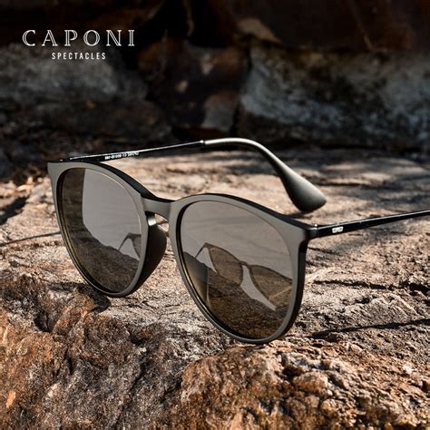 Caponi Classic Sun Shade Men Photochromic Polarized Sunglasses Uv400