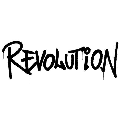 Premium Vector Graffiti Revolution Word Sprayed Isolated
